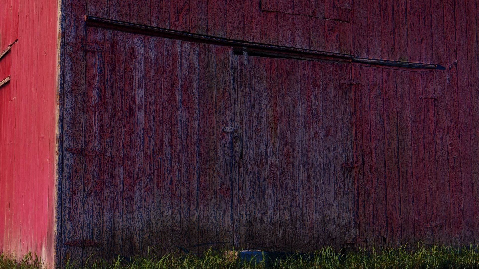 Old Red Barn Low-poly 3D model_5