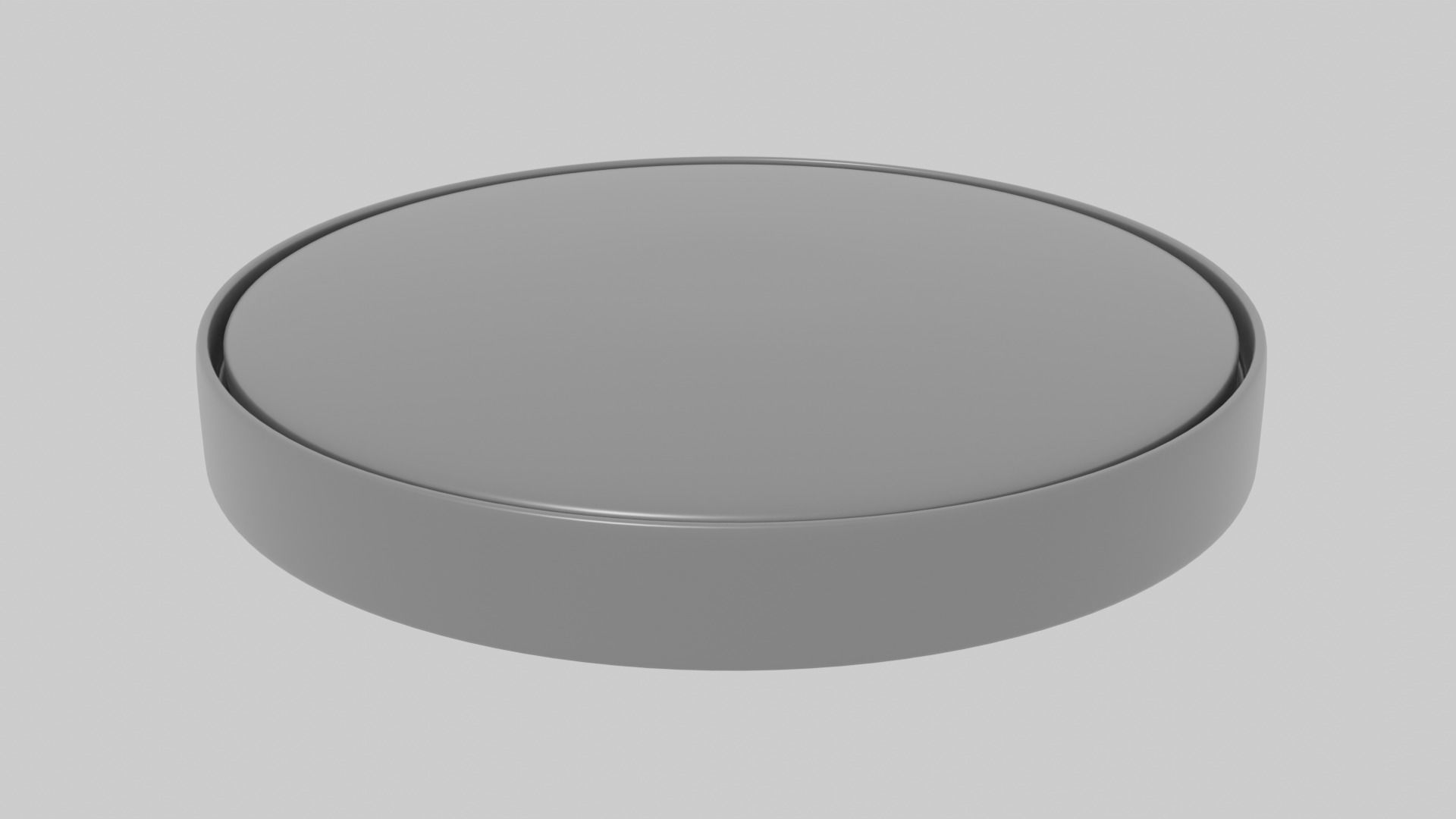 Button Cell Low-poly 3D model_2