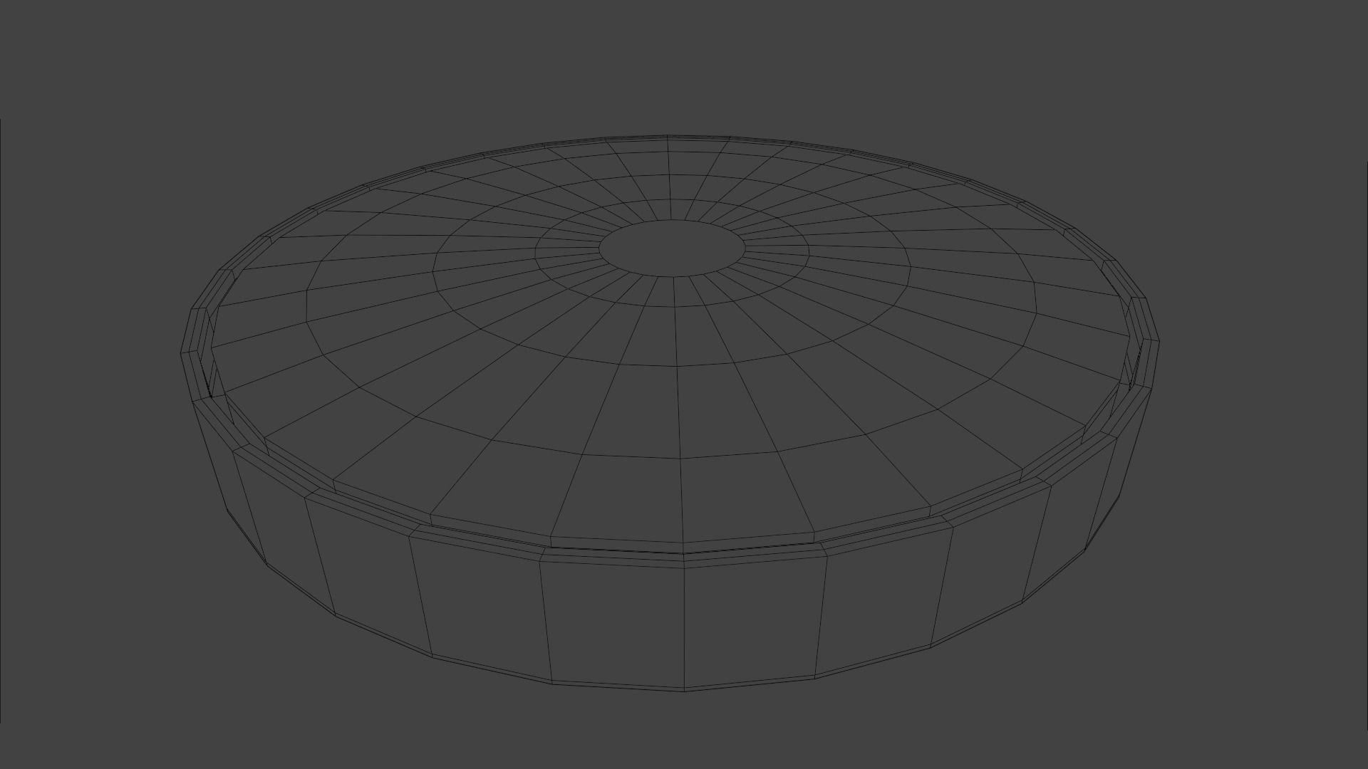 Button Cell Low-poly 3D model_11