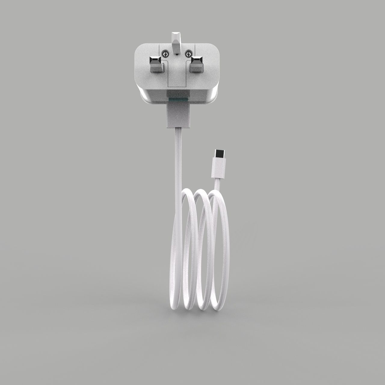 Samsung fast charging power adapter charger 3D model_5