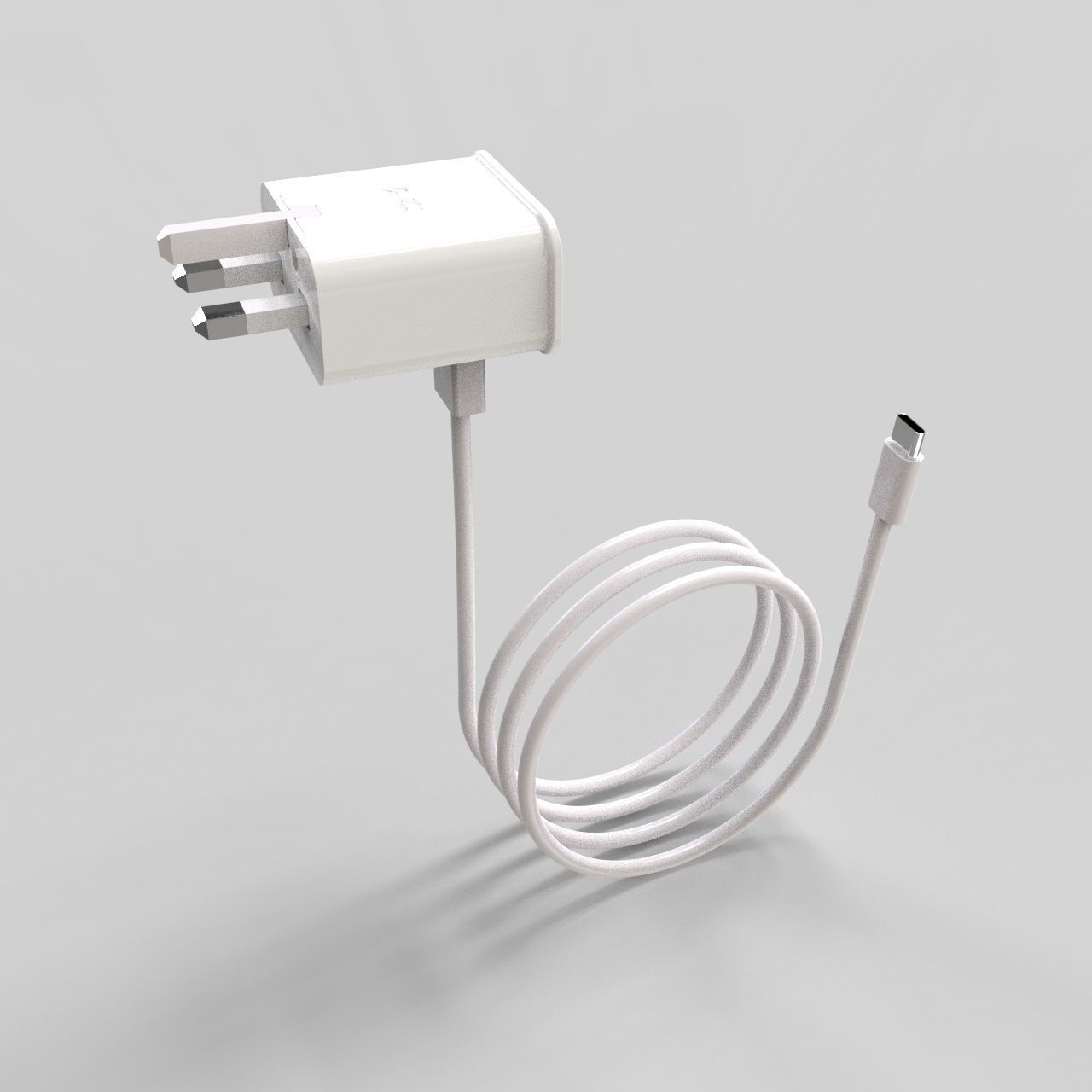 Samsung fast charging power adapter charger 3D model_1