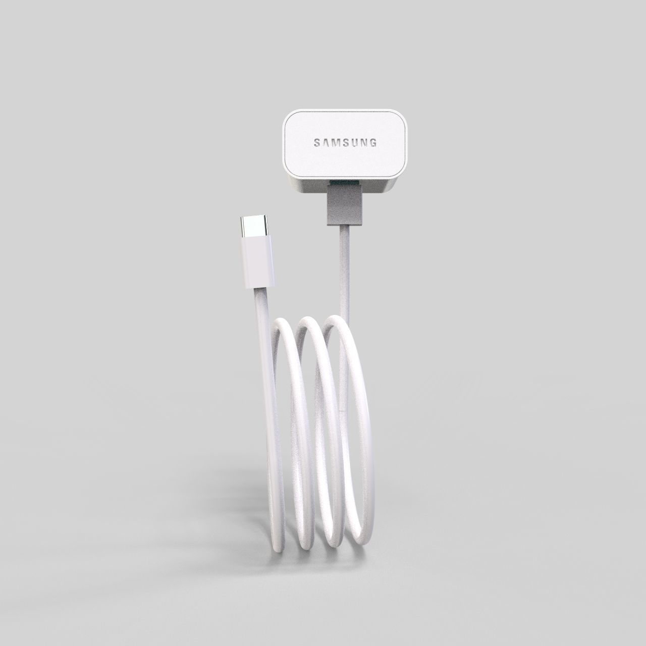 Samsung fast charging power adapter charger 3D model_3