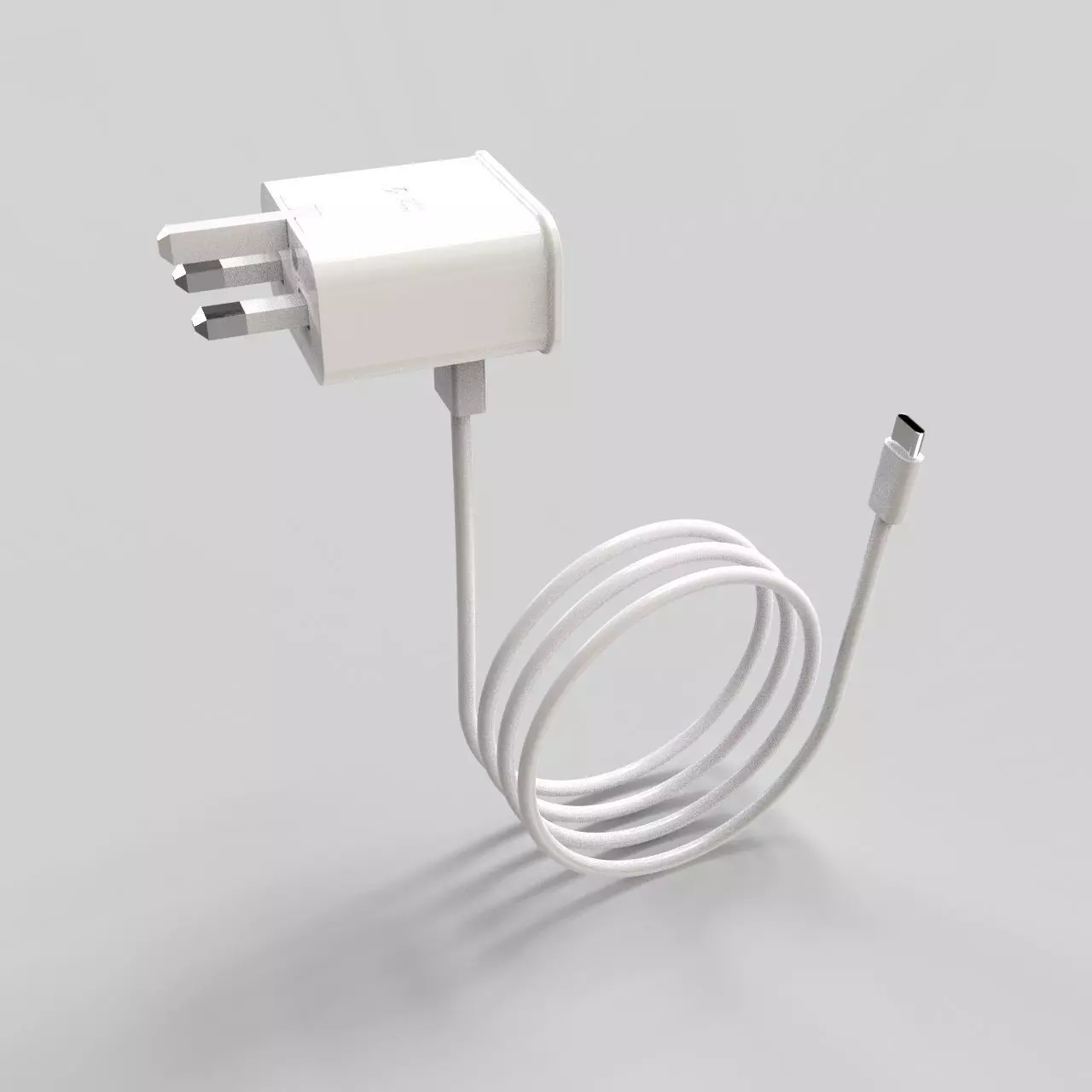 Samsung fast charging power adapter charger 3D model_0