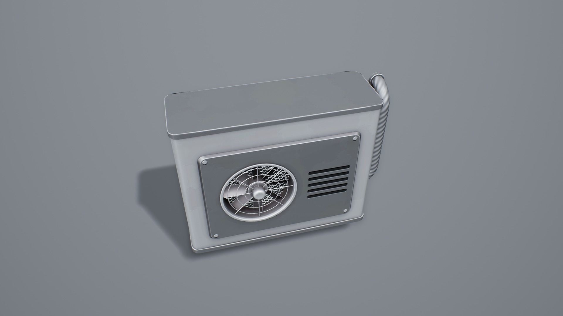 Stylized Air Conditioner Low-poly 3D model_3