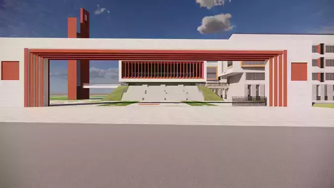 ACADEMY-primary school design 3D model