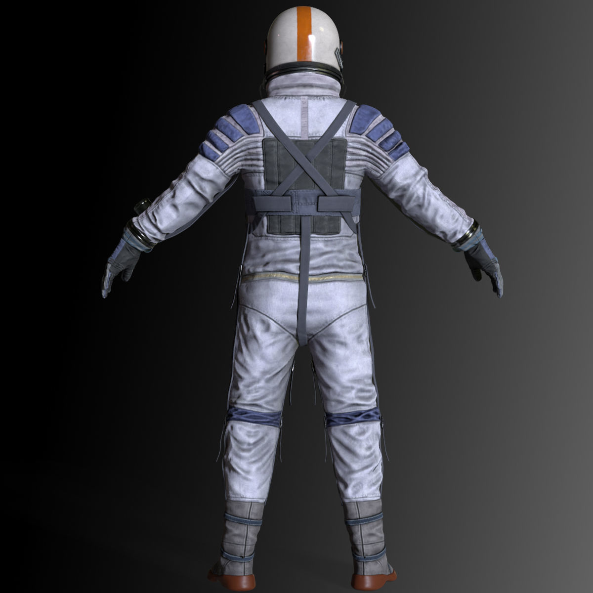 CS04 Space Suit LITE VERSION 3 Low-poly 3D model_12