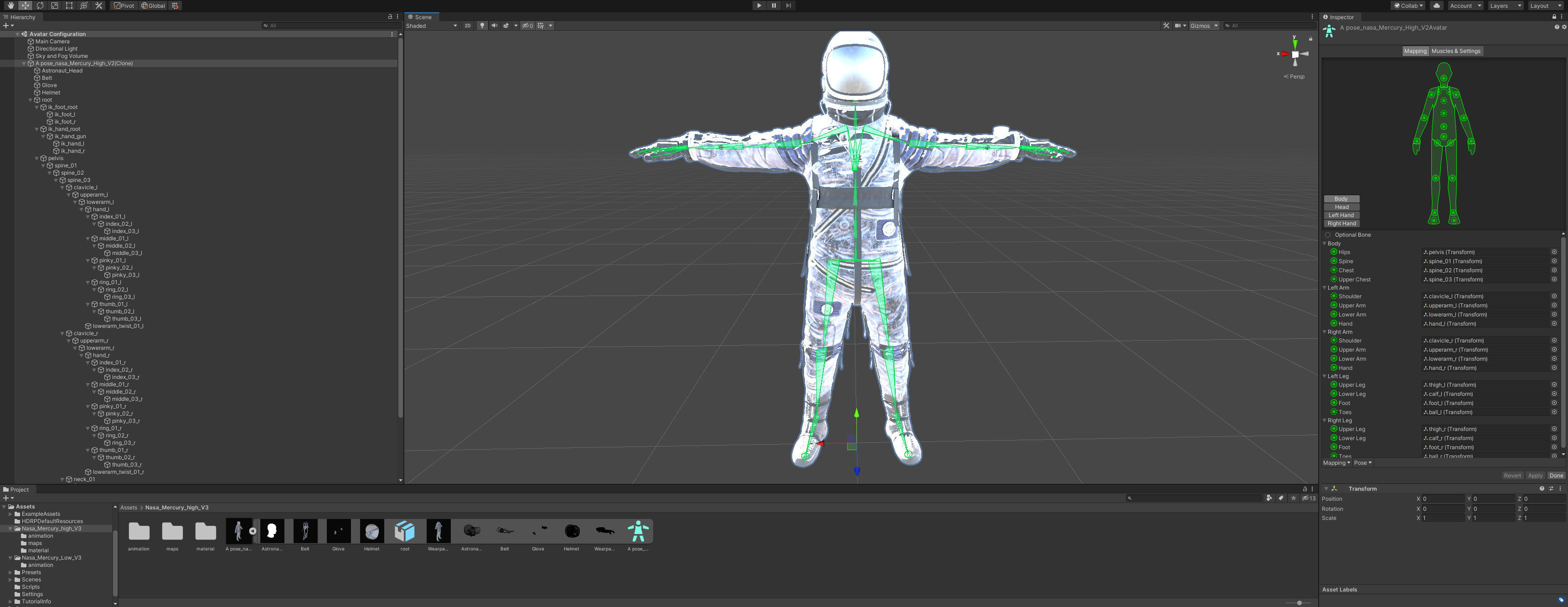 CS04 Space Suit LITE VERSION 3 Low-poly 3D model_18
