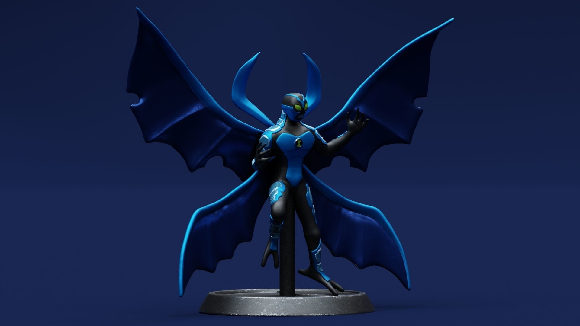 Ben10 Big Chill Printable 3D print model_1