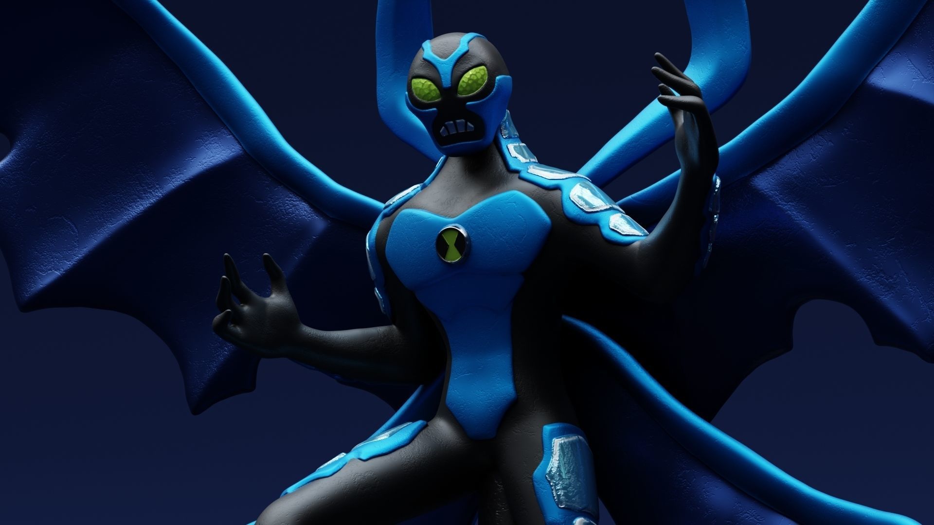 Ben10 Big Chill Printable 3D print model_2