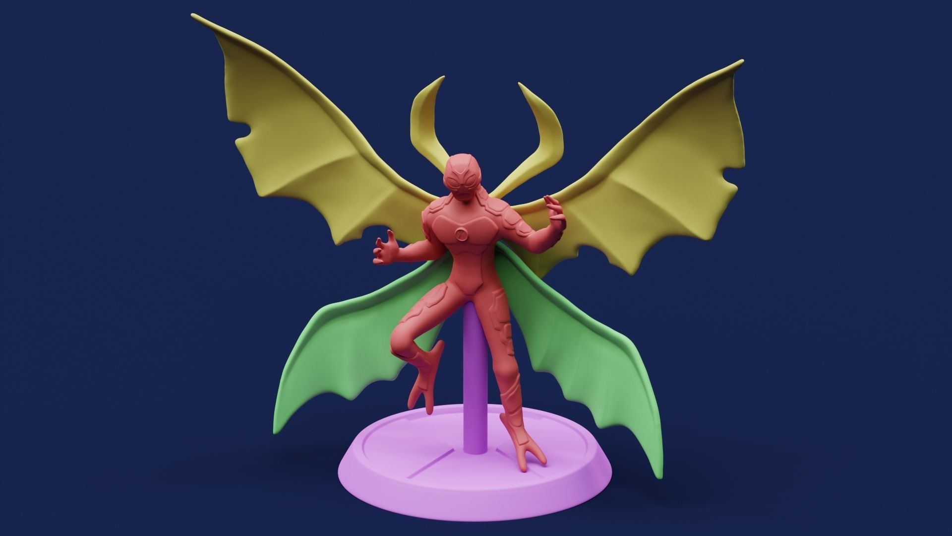 Ben10 Big Chill Printable 3D print model_10