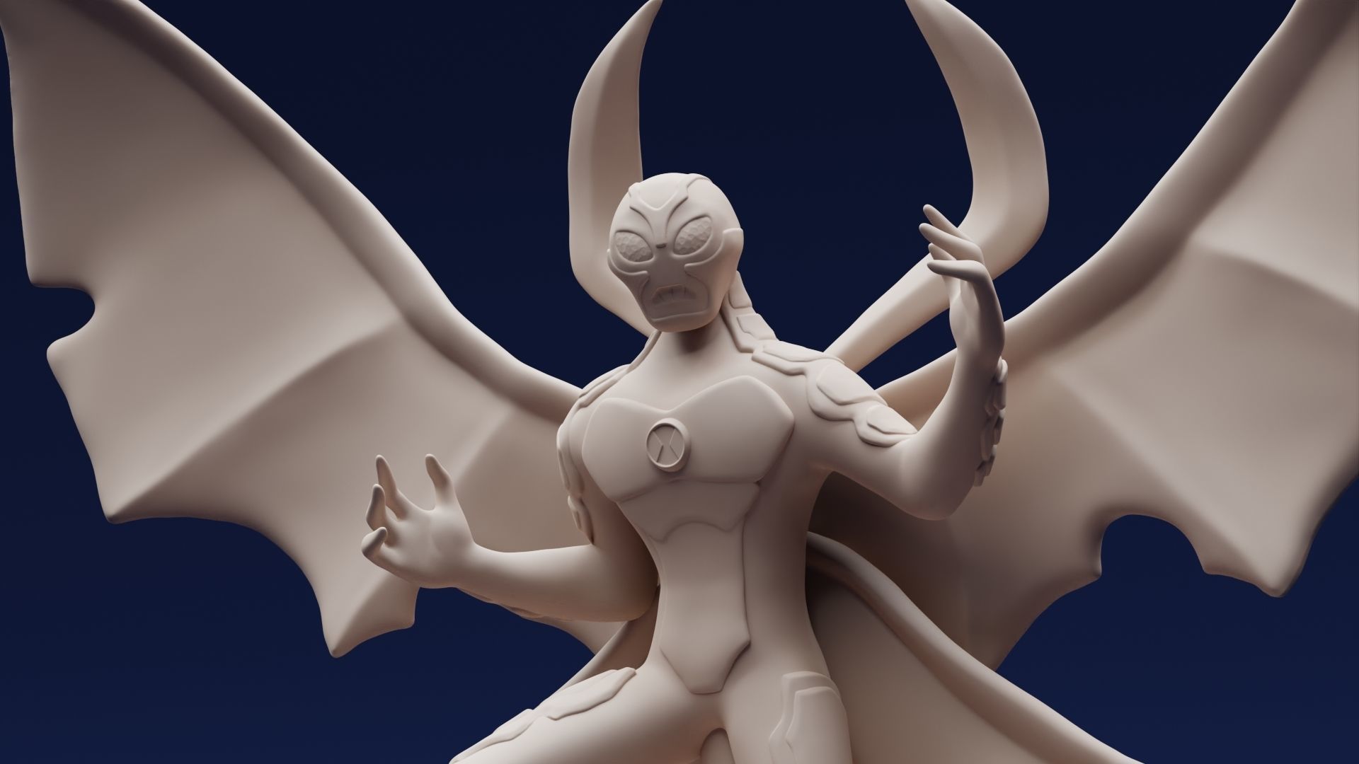 Ben10 Big Chill Printable 3D print model_7