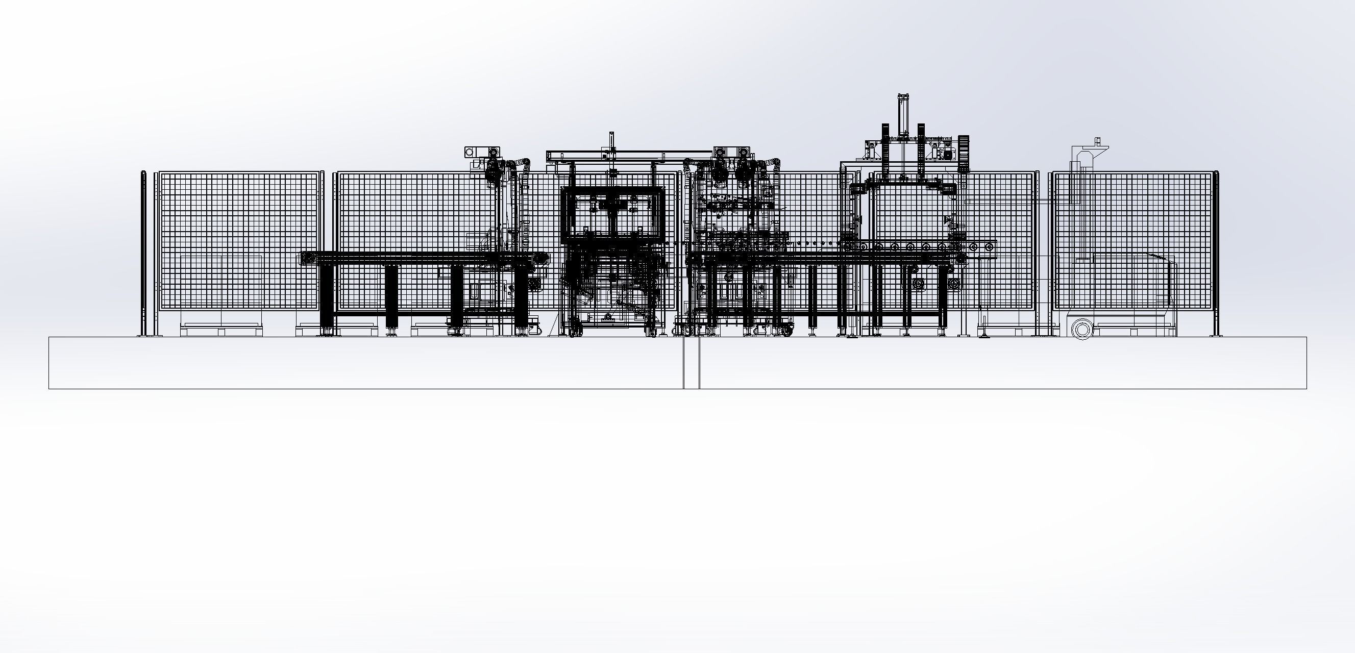 Carton production line  3D model_11