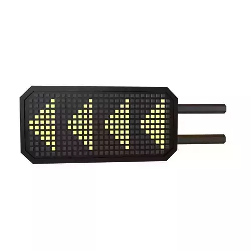Sci Fi LCD Direction Display Board v1 002 Low-poly 3D model
