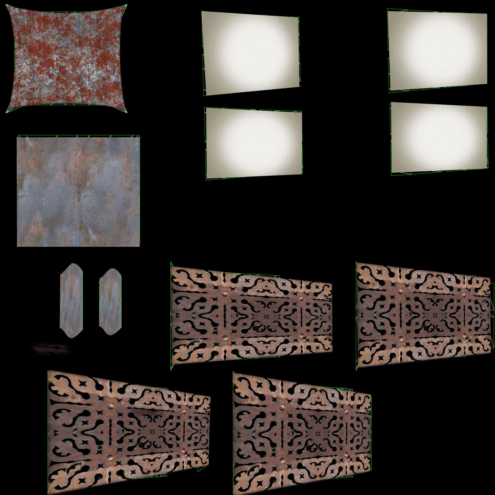 old LIGHT  Low-poly 3D model_2