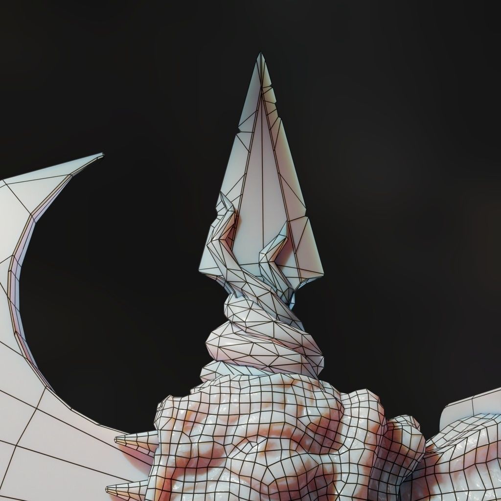 Eldritch Axe Low-poly 3D model_10