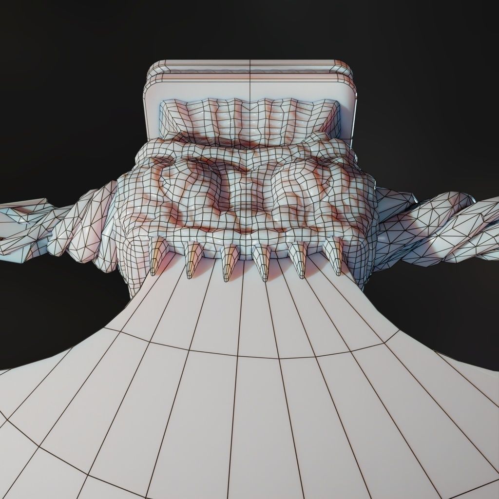 Eldritch Axe Low-poly 3D model_7