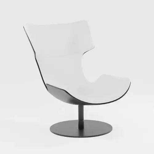 Armchair C6 Low-poly 3D model