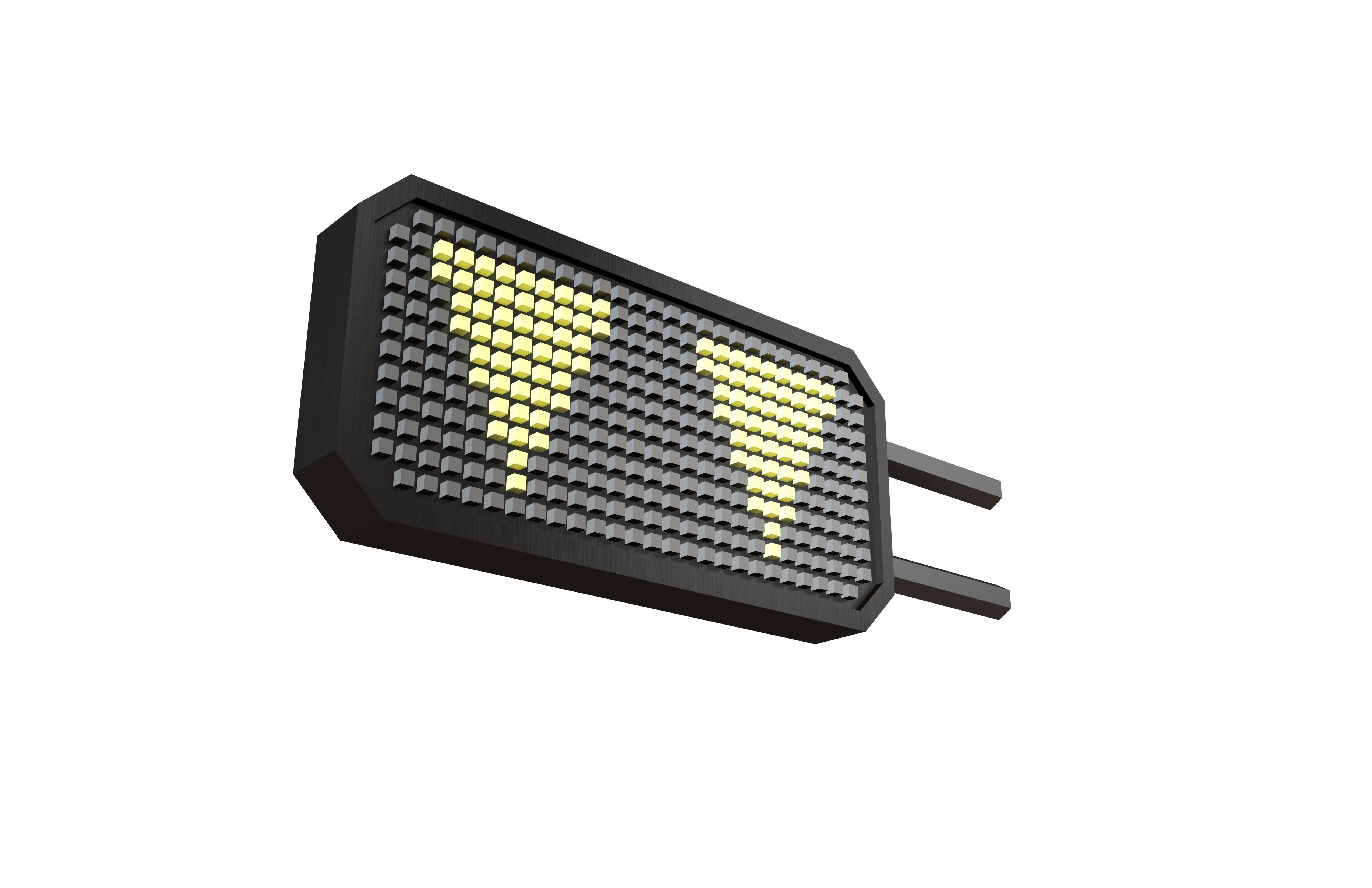 Sci Fi LCD Direction Display Board v1 011 Low-poly 3D model_3