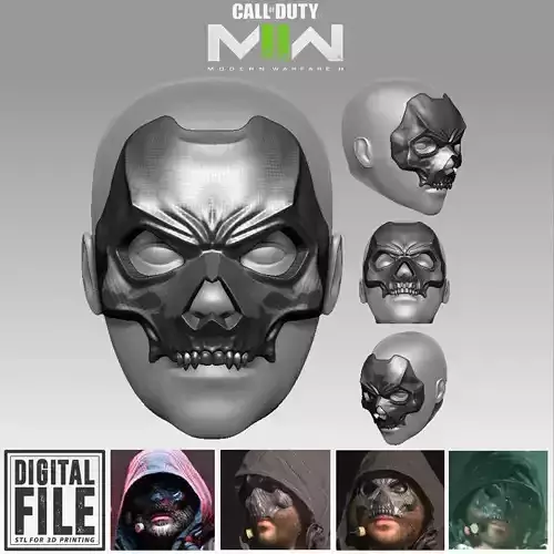 Captain Price Mask Call of Duty Modern Warfare 2 WARZONE 3D print model