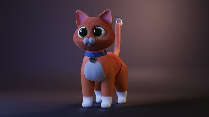 Sox cat from Light Year Animation 3D model