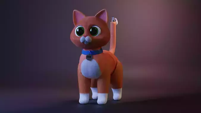 Sox cat from Light Year Animation 3D model
