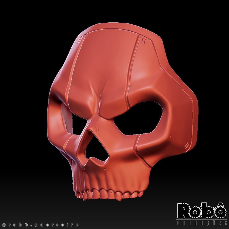 Soap Red Team 141 Mask - Call of Duty - MW2 - WARZONE 3D print model_13
