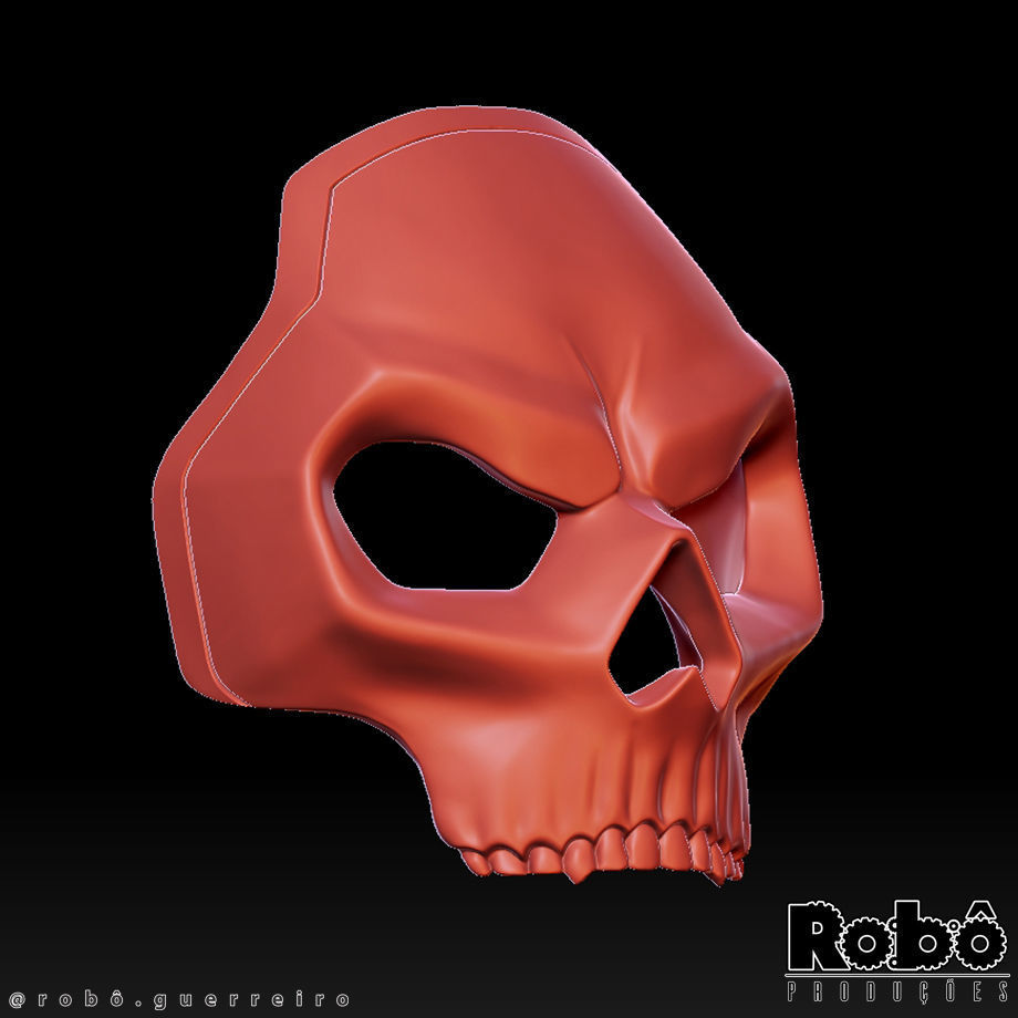 Soap Red Team 141 Mask - Call of Duty - MW2 - WARZONE 3D print model_10