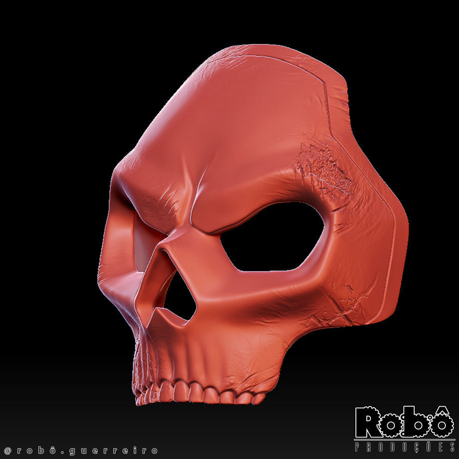 Soap Red Team 141 Mask - Call of Duty - MW2 - WARZONE 3D print model_12