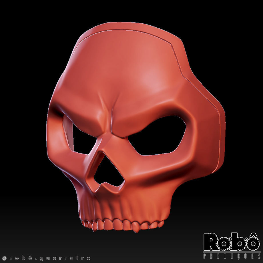 Soap Red Team 141 Mask - Call of Duty - MW2 - WARZONE 3D print model_9