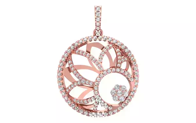 Women Pendant 3dm STL OBJ FBX Render Details