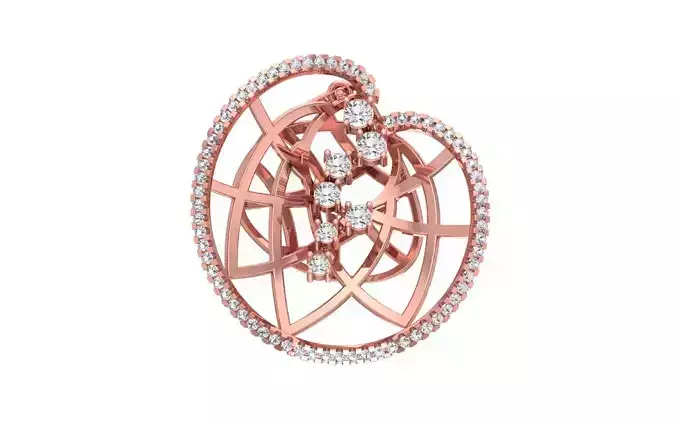 Women Pendant 3dm STL OBJ FBX Render Details