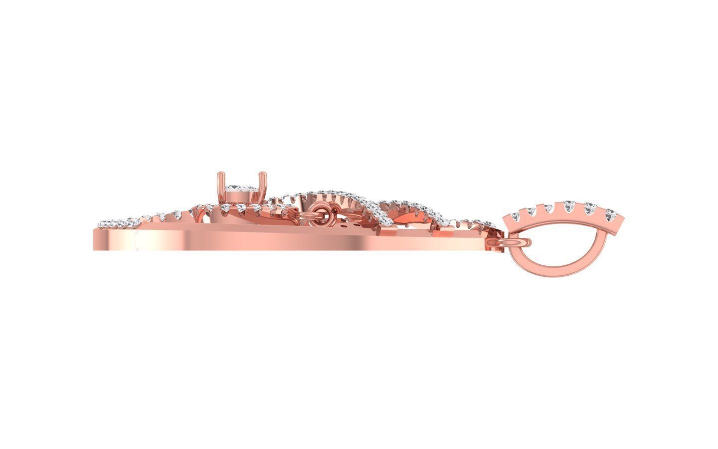 Women Pendant 3dm STL OBJ FBX Render Details 3D print model_2