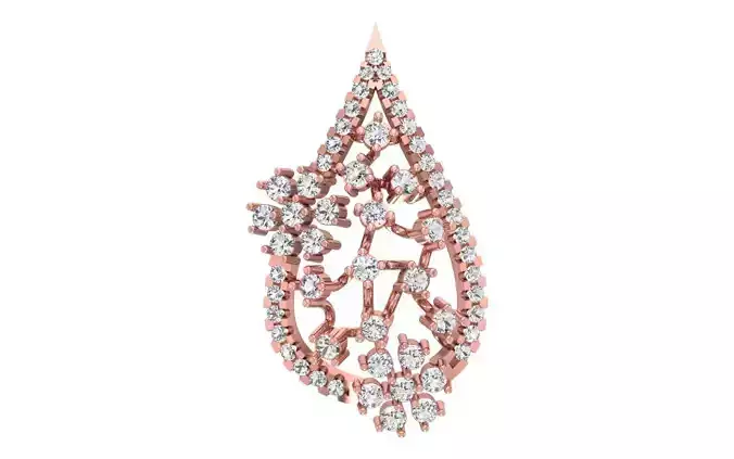 Women Pendant 3dm STL OBJ FBX Render Details