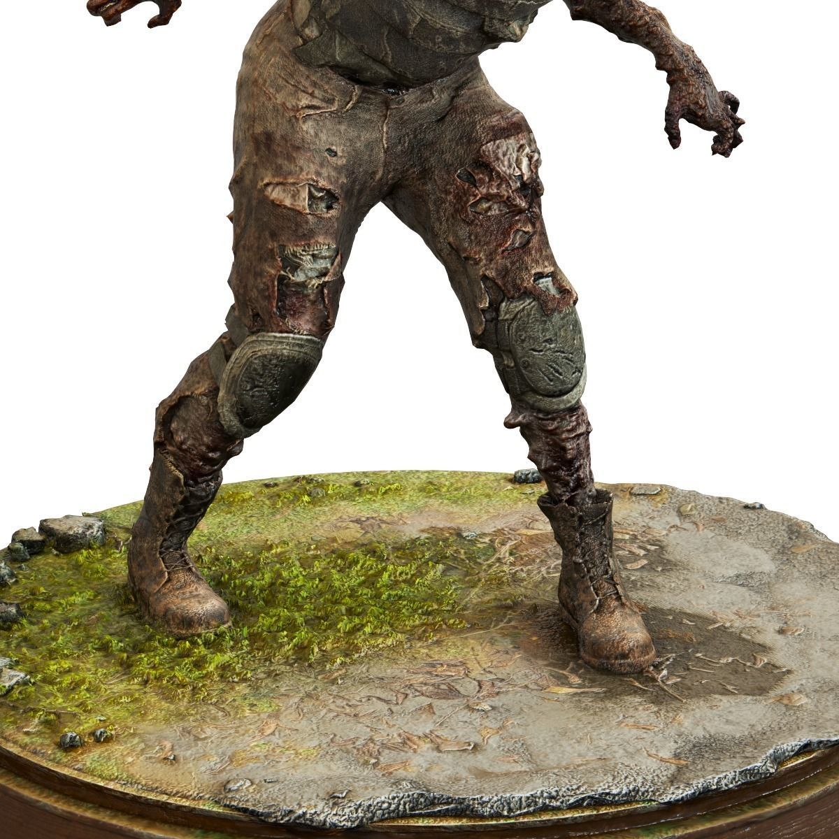 Clicker zombie figurine 3D model_3