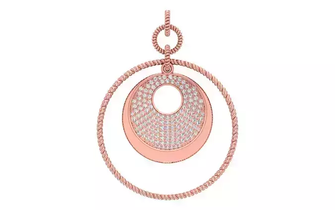 Women Pendant 3dm STL OBJ FBX Render Details