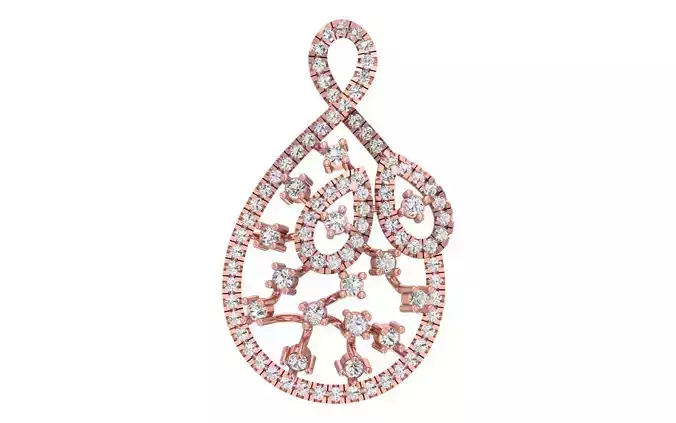 Women Pendant 3dm STL OBJ FBX Render Details