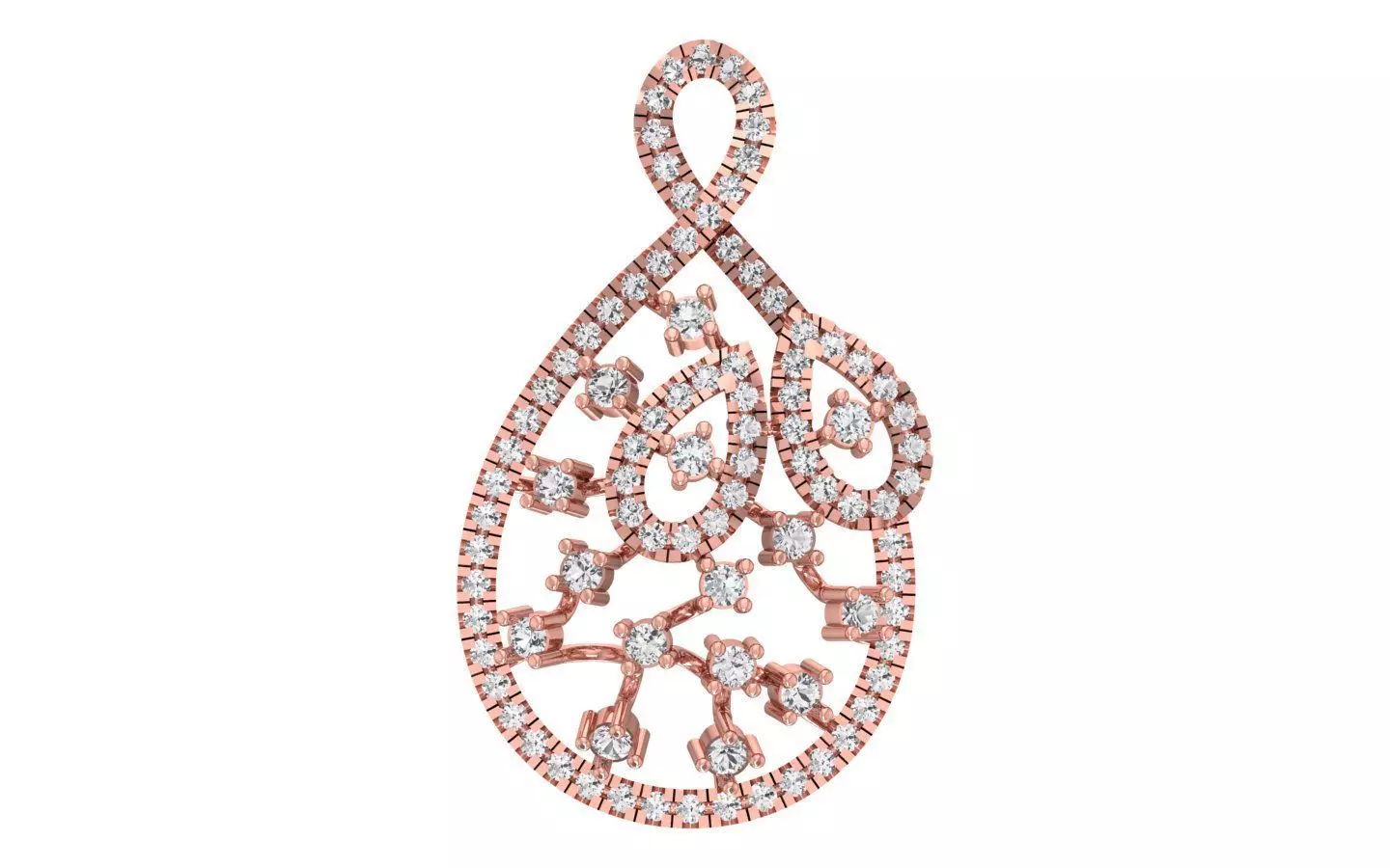 Women Pendant 3dm STL OBJ FBX Render Details 3D print model_0