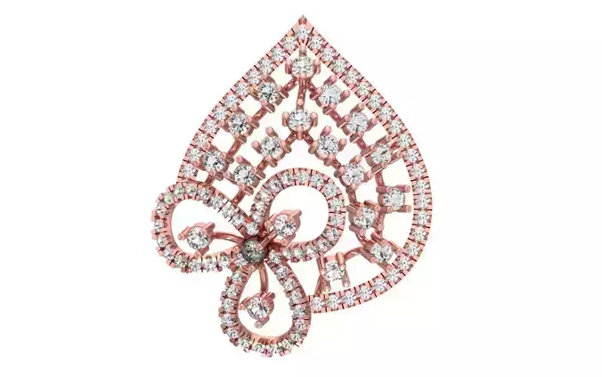 Women Pendant 3dm STL OBJ FBX Render Details