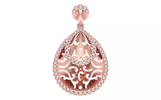 Women Pendant 3dm STL OBJ FBX Render Details