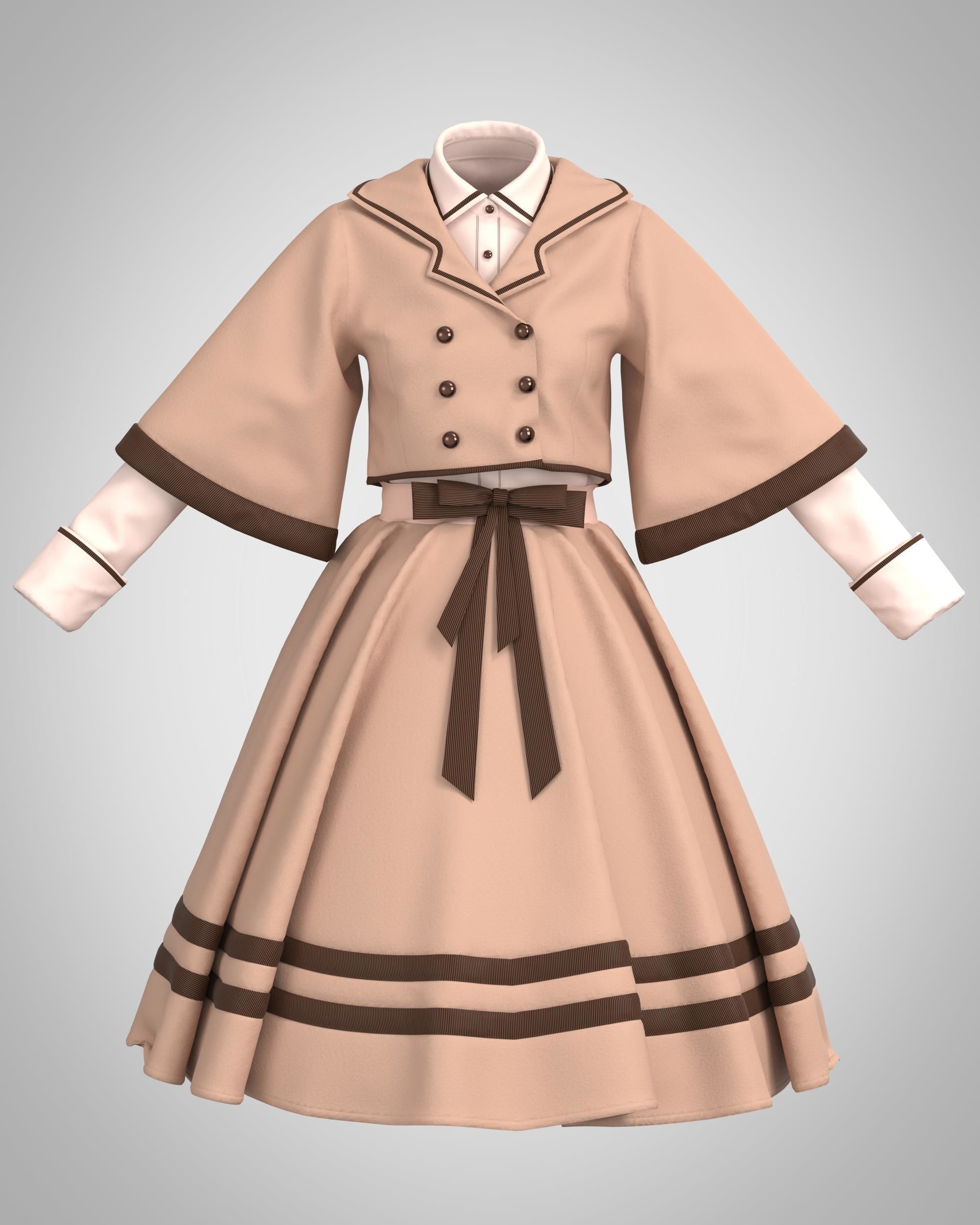 3 Women Clothes 3D model_5
