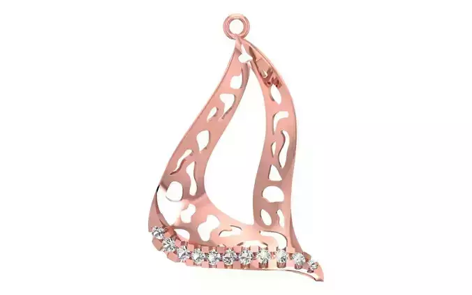 Women Pendant 3dm STL OBJ FBX Render Details