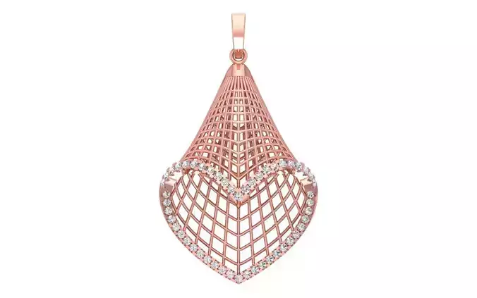 Women Pendant 3dm STL OBJ FBX Render Details