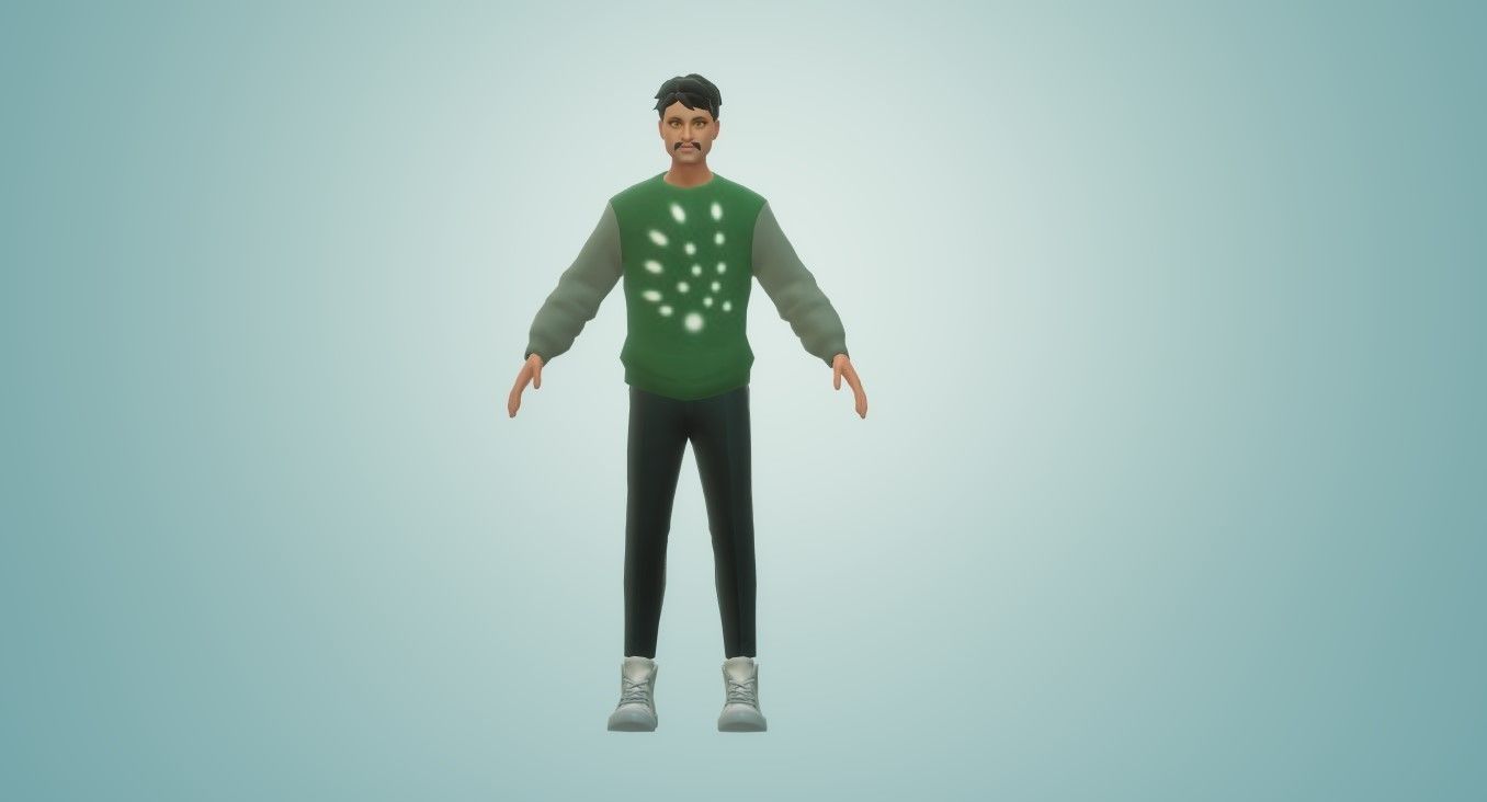 3d metaverse boy character 3d model rigid model ready  animation Low-poly 3D model_3