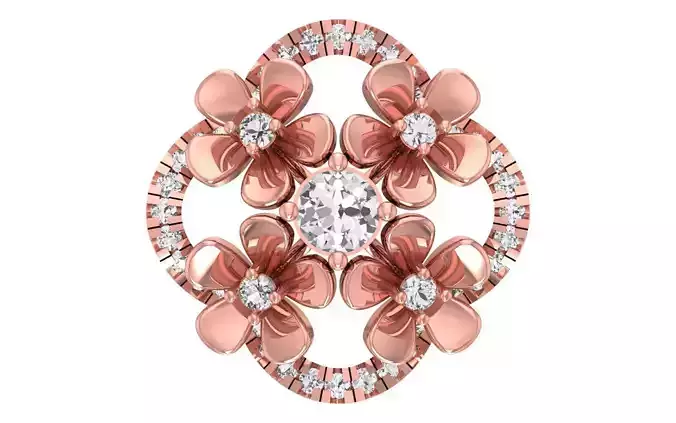 Women Pendant 3dm STL OBJ FBX Render Details