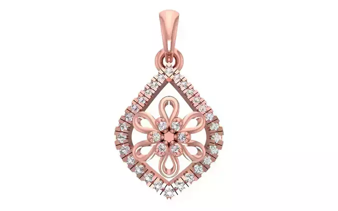Women Custom made Pendant 3dm STL OBJ FBX Render Details 3D print model
