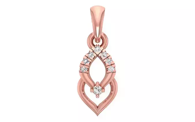 Women Fashion Pendant 3dm STL OBJ FBX Render Details