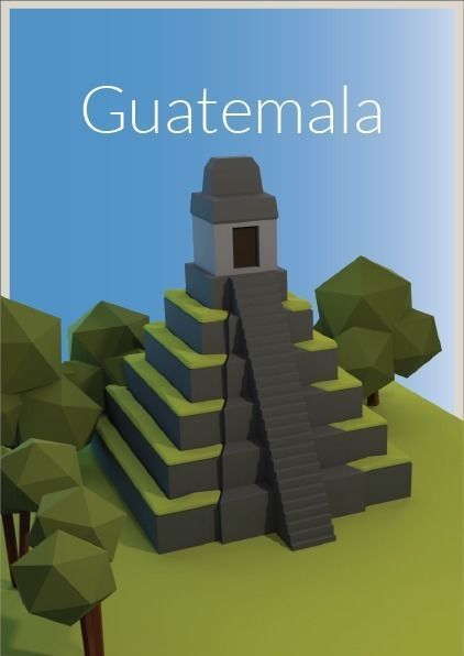 Landmarks of the world E to G Low-poly 3D model_27