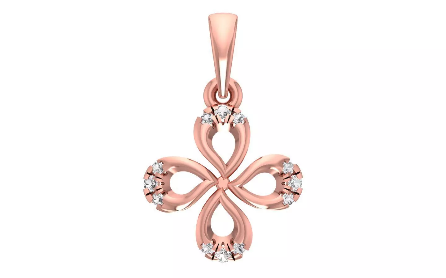 Women Leaf Pendant 3dm STL OBJ FBX Render Details 3D print model_0