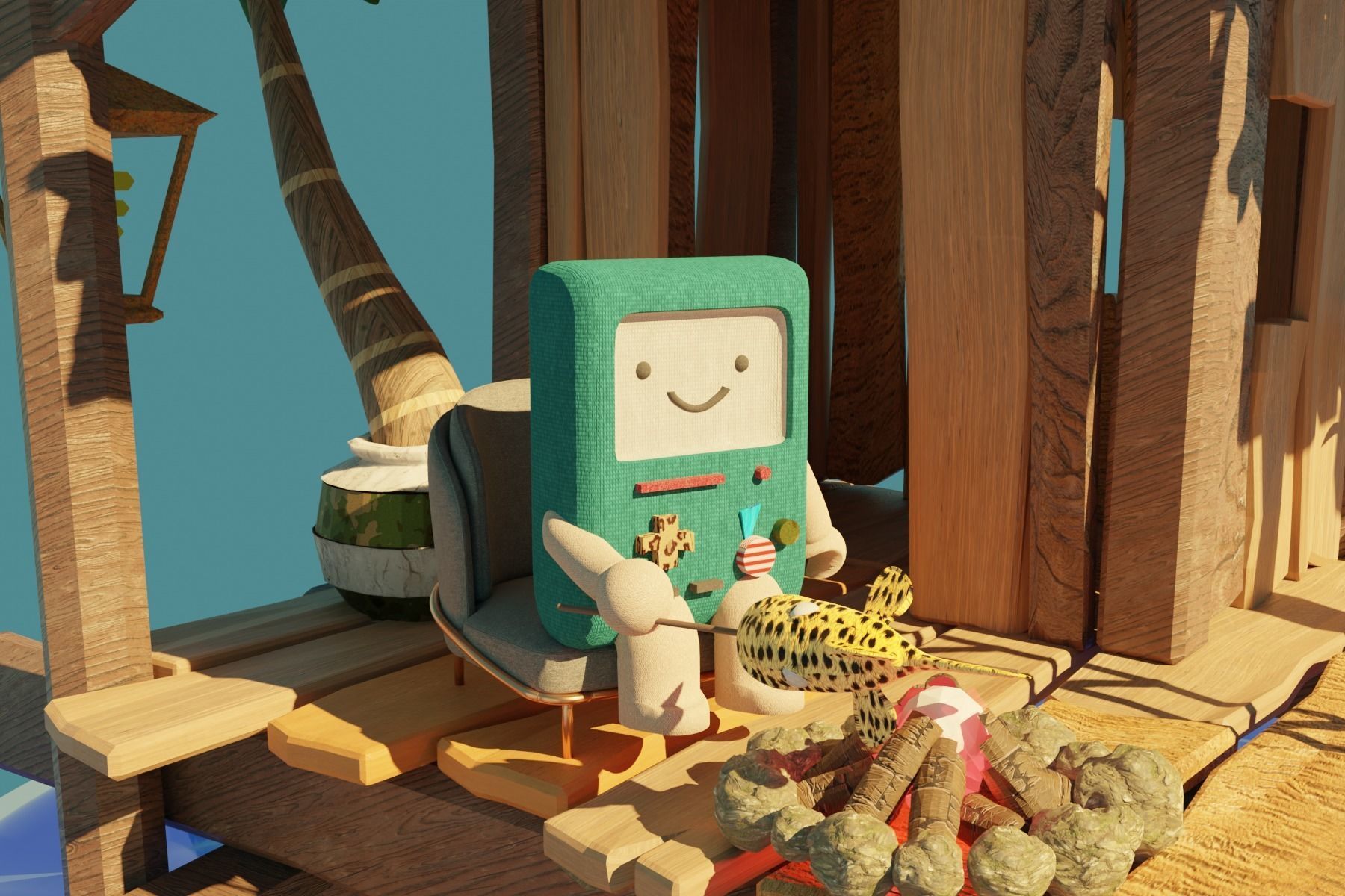 sea shack 3D model_3