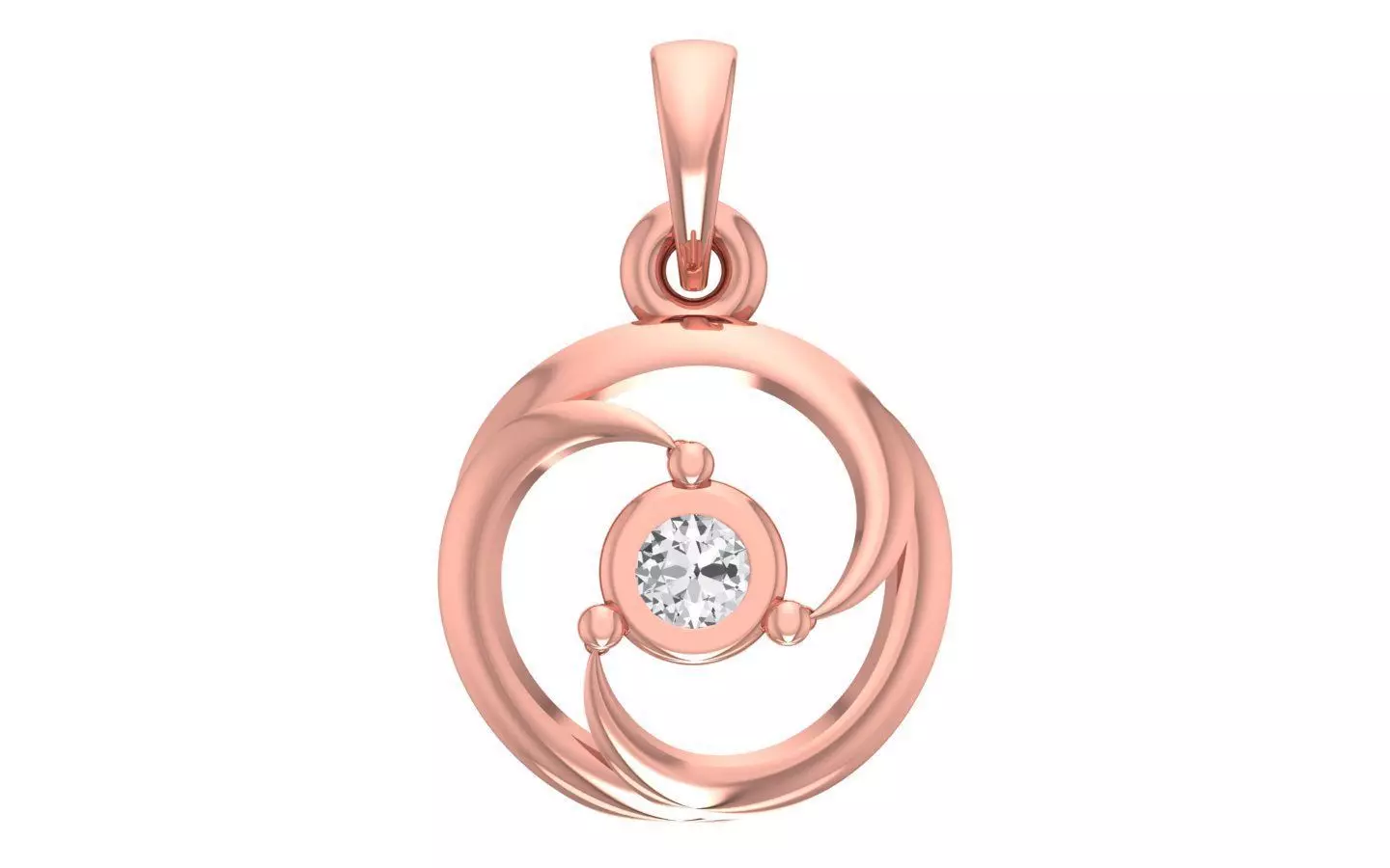 Women Stud Pendant 3dm STL OBJ FBX Render Details 3D print model_0